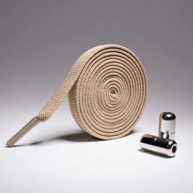 Schnurbert Schnürsenkel Flach Beige